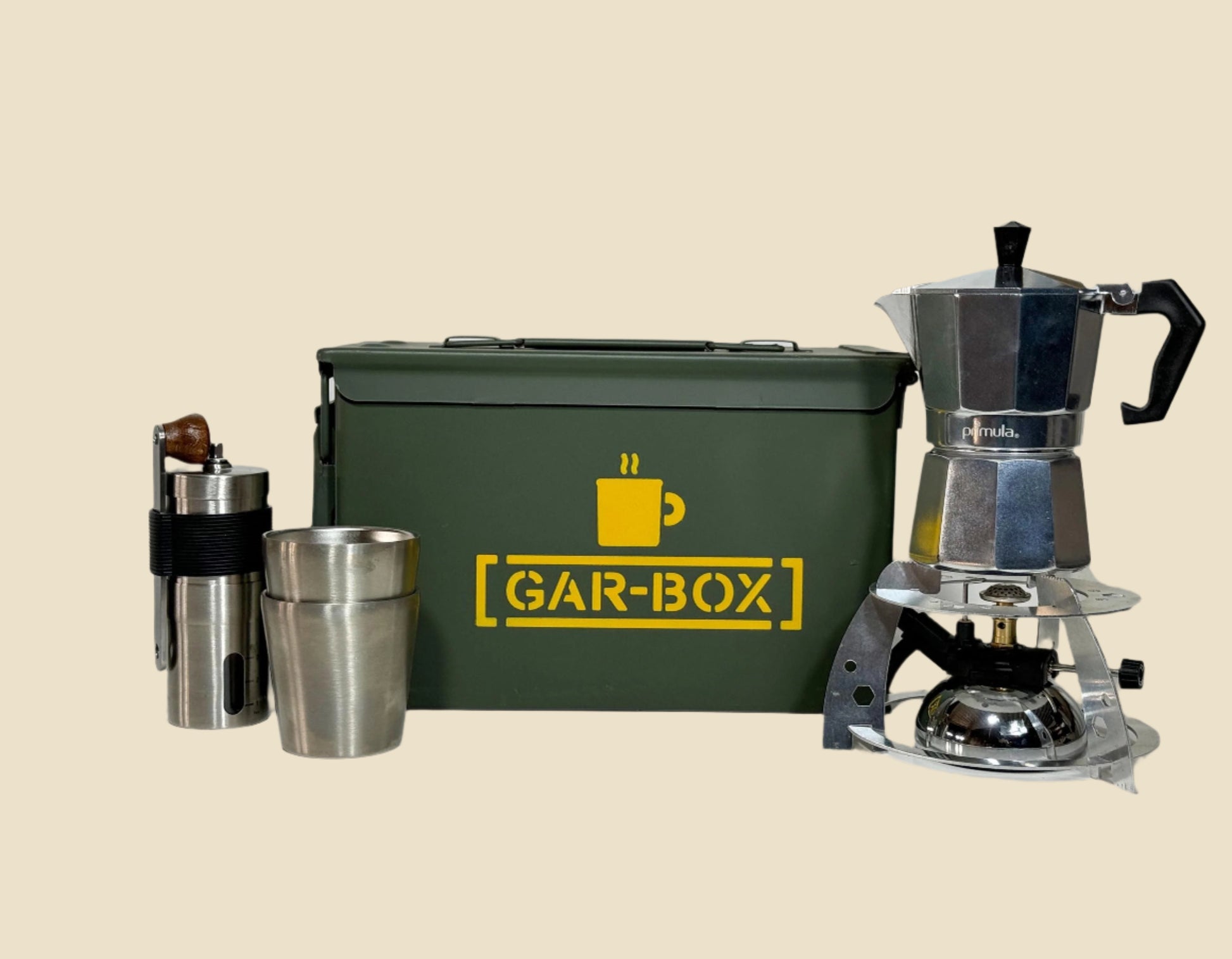 Gar-Box Military Ammo Can Portable Coffee Bar | Unique Gift | Handmade in Milwaukee